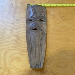 Handcrafted Brown Wooden Mask